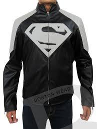 Http Www Bontonwear Com Products Superman Smallville Black And Grey Jacket Html The Amaz Celebrities Leather Jacket Grey Leather Jacket White Leather Jacket