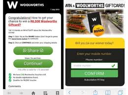 As a digital gift card, it's received instantly to your. New Cellphone Scam Targets Woolworths Shoppers You