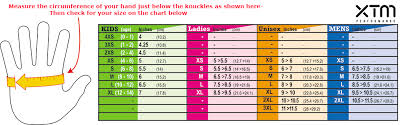 Print the image below and place your right hand as shown on the graphic. Xtm Xpress Unisex Gloves Wildfire Sports Trek
