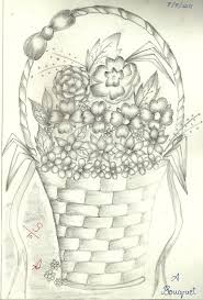 Unicorns are beautiful fantasy creatures. Flower With Basket Drawing Novocom Top