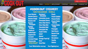 Cook Out Creamery Creamery Peanut Butter Banana Chocolate Cherry