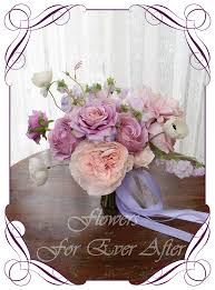 Loose garden style purple wedding bouquets. Annette Bridesmaid Bouquet Artificial Bridal Bouquets Silk Wedding Flower Packages Flowers For Ever After