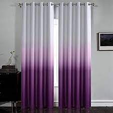 Amazon Com Simplehome Gradient Color Ombre Room Darkening Curtains Blackout Purple Thermal Insulated Eyelet T Purple Curtains Purple Curtains Bedroom Curtains