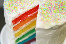 La Recette Du Layer Cake Arc En Ciel Ou Rainbow Cake Gateau Americain Facile Et Tres Beau Quand On Le Decou Gateau Multicolore Recette Gateau Gateau Savoureux