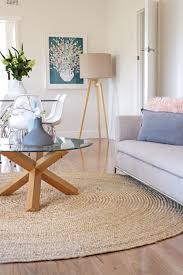 Find the right rug for every room. Open Plan Living Dining Room Round Rug Round Glass Top Coffee Table Styling Round Rug Living Room Living Room Plan Living Room Carpet