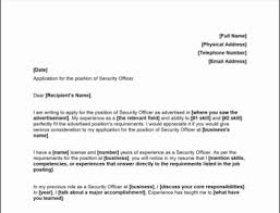 He could shift the focus of his resume for another type of security job by adjusting his summary statement and skills list. Security Officer Cover Letter