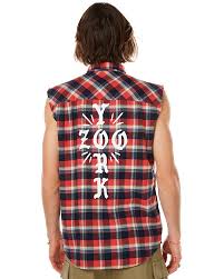 Zoo York Cruzafix Sleeveless Mens Shirt Red Surfstitch