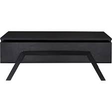 turn table basse noire avec tablette relevable table basse noire table basse bas noirs