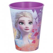 Pahar plastic Frozen, Anna si Elsa 260 ml