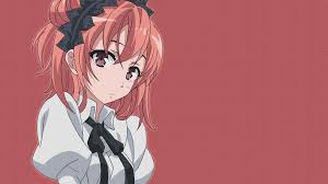 Anime Anime Girls Simple Background Yuigahama Yui Hair Ornament Orange Hair Brown Eyes Ribbon Yahari Ore No Seishun Love Comedy Wa Machigatteiru Hd Wallpapers Desktop And Mobile Images Photos anime anime girls simple background