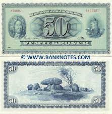 Denmark 50 Kroner 1950 1970 Denmark Paper Currency Currency Design