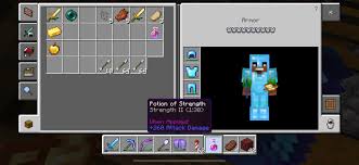 With your potion of harming in the bottom slots of a brewing stand, place a glowstone dust in the ingredient slot and wait for it to finish brewing. I Didn T Know Strength 2 Potions Were That Op Minecraft