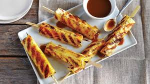 Brochettes D Ananas Au Rhum Bbq Desserts Pineapple Skewer Skewer Recipes