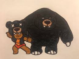 Phuastore game cartoon brawl stars plush toy stuffed doll (spike). Skin Concept Black Bear Nita Requested By U Infqctive Brawlstars