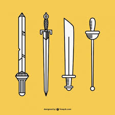 Hand Drawn Swords Vector Sword Drawing Vector Free How To Draw Hands