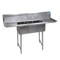 commercial 3 compartment sinks, 2