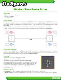 Washer game rules and washer game dimensions from bombat. Gofloats Wt 02 Instructions Manualzz