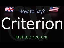 Learn how to pronounce criterion with the american pronunciation guide (apg)! How To Pronounce Criterion Correctly Meaning Pronunciation Youtube