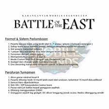 Check spelling or type a new query. Agenda Solo Battle Of The East First Turnamen Facebook