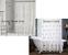 White Fabric Shower Curtain