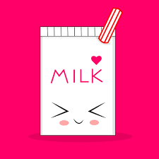 kawaii charakter, paket köstliche milch. Verpackungsdesign im japanischen  Stil, emotionaler Anime-T-Shirt-Druck, bedruckbare Karte, Verpackungsdruck,  Kinderzimmer, handgezeichnete Mode, Vektor. 6086531 Vektor Kunst bei  Vecteezy