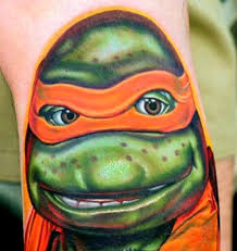 Cowabunga Dude Be Brave Tattoo Michelangelo Tattoo Tattoos