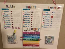 chore and behavior chart for multiple kids chore chart