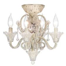 Crystal Bead Candelabra Antique White Ceiling Fan Light Kit 01464 Lampsplus Com Ceiling Fan Light Kit Ceiling Fan Chandelier Chandelier Fan