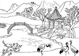 Menggambar pemandangan menjadi lebih mudah ketika ada gunung, sawah, rumah, matahari. Sketsa Pemandangan Alam Dan Hewan Sketsa Gambar Flora Dan Fauna Lukisan Gambar