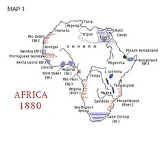 Pike's class site maps before and after scramble. Africa
