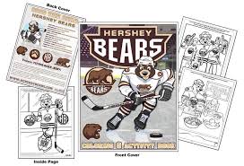Butterfly coloring book (kids activity book) artists of the net. Hershey Bears Hockey Coloring Book Coloring Books