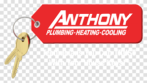 Our technicians are thoroughly background checked and drug screened so you can feel at ease during your service call. Anthony Logo Anthony Plumbing Heating And Cooling Logo Advertisement Poster Flyer Paper Transparent Png Pngset Com