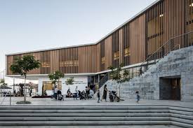 Completed In 2016 In Rehovot Israel Images By Amit Geron Creating A New Urban Plaza The Project Incl Facade Design Facade Architecture Public Architecture