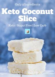 3 Ingredient Keto Coconut Slice Easy Keto Dessert Recipe Recipe Keto Dessert Easy Coconut Slice Keto Dessert Recipes