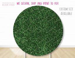 Custom Grass Backdrop Grass Wall Backdrop Custom Round Etsy Grass Backdrops Wall Backdrops Backdrops