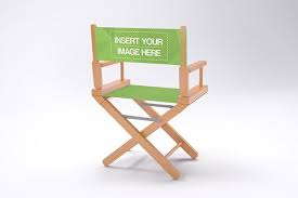 Create Your Own Custom Branded Director Chair Design A Mockup Template Featuring The Back View Of A Wooden Folding Directors Chair Chair Wooden Folding Chairs