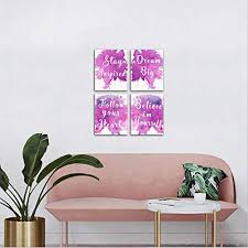 Stylish wall art for less don't settle for boring bare walls. Positive Sayings Wall Decor Words Motivational Posters Kids Painting Inspirational Pictures Office Classroom Abstract Empowerment Art Wall Pictures For Teenage Girl Bedroom Set 8x10inches No Frame Pricepulse