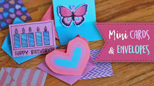 Have fun creating cards with your whole family. Mini Greeting Card Envelope Tutorial Essyjae