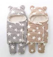 Does your baby need something to cuddle. Nice Newborn Sleepsacks Winter For Stroller Heavy Baby Swaddle Blanket With Star White Fleece Baby Sle Winter Sleeping Bag Best Baby Blankets New Baby Products