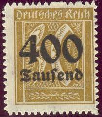 Series de años completos (tiras). Cf2793 Alemania 1923 Serie Basica Cifras 400 000m Sobre 15m Mnh Stamp Novelty Sign Novelty