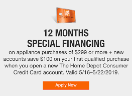 The card is issued by citibank and offers different financing options. Home Depot Apply