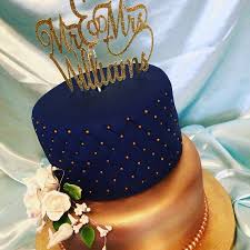 Check spelling or type a new query. Navy Blue And Rose Gold Wedding Cake Cakecentral Com