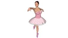 3d Model Of Ballerina 1p1 Model Ballerina 3d Model