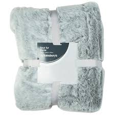 Get the best deals on faux fur afghans & throws. Sainsbury S Palatial Grey Faux Fur Throw 125x150cm Sainsbury S