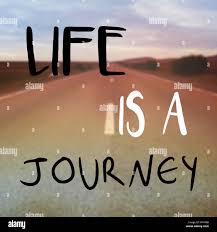 Life is a journey message or quote on blurred street wallpaper Stock Photo  - Alamy