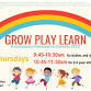 Grow, Play, and Learn for 0-2 year olds event in Ludlow, MA
