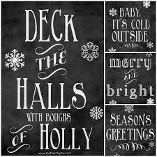 Chalkboard Printables Christmas Pdf
