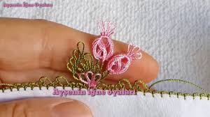 Muhtesem Bir Tomurcuk Igne Oyasi Modeli Anlatimli Yapilisi Diy Boncuk Nakis Desenleri Boncuklu Desenler Kurdele Oyasi