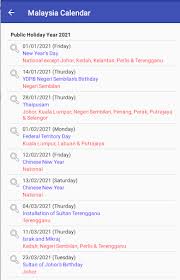104a, jalan sultan abdul samad, brickfields 50470 kuala lumpur. Updated Malaysia Calendar 2021 Pc Android App Mod Download 2021