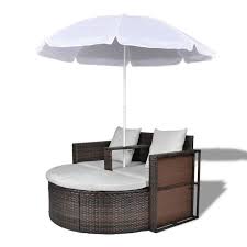 Limited time sale easy return. Tawanda 71 Wide Outdoor Patio Daybed With Cushions In 2021 Brown Outdoor Furniture Patio Daybed Patio Sofa
